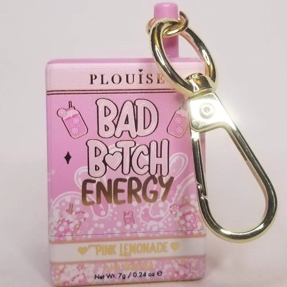 P.Louise - Bad B❤︎tch Energy Keychain Lip Balm - Pink Lemonade